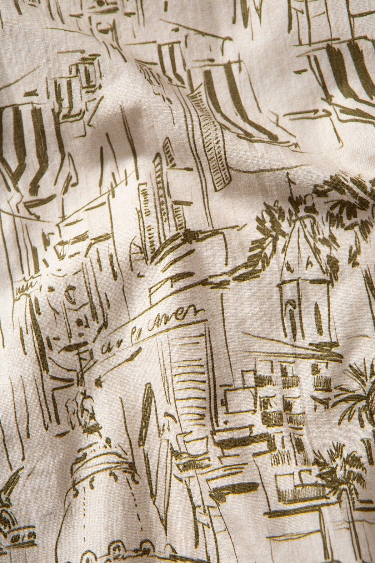 Chemise Manches Courtes City Olive
