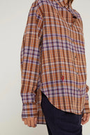 Camisa Abbas - Cuadros Matra Morado