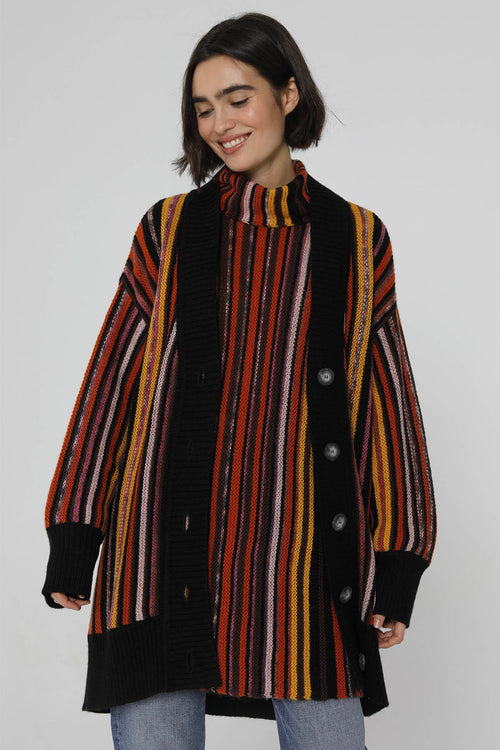 Cardigan Damas - Stripe Multi