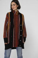 Cardigan Damas - Stripe Multi