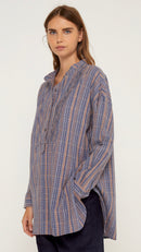 Blouse Enzo - Blue Matra Check