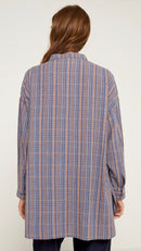 Blouse Enzo - Blue Matra Check