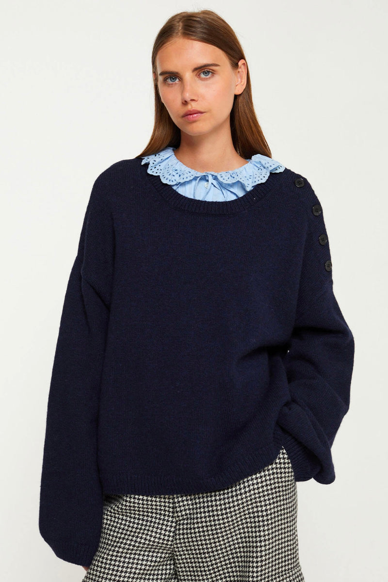 Jade Sweater - Navy Blue