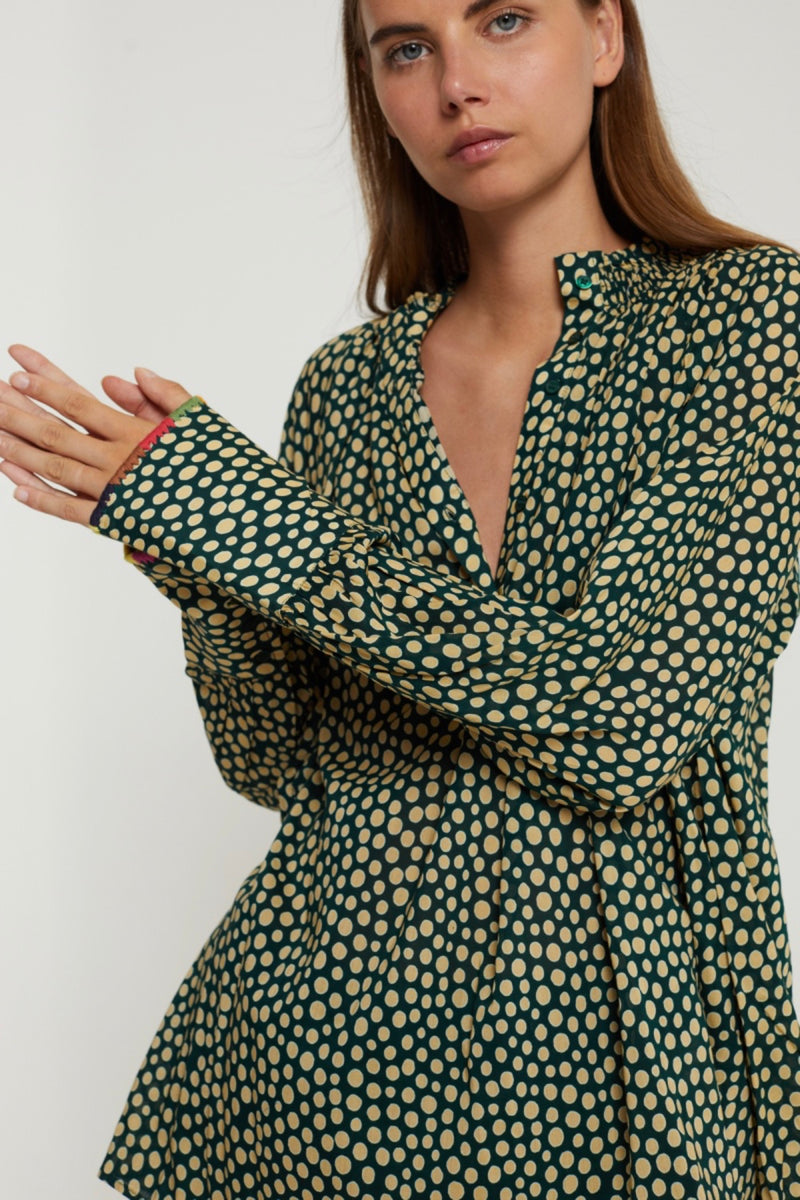 Blusa Jaine - Dots Green