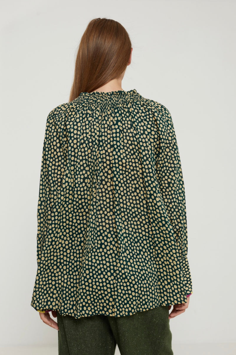 Blouse Jaine - Dots Green