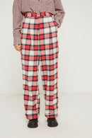 Julian Trousers - Tartan Red Check