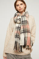 Malo scarf - Light Pink /Black