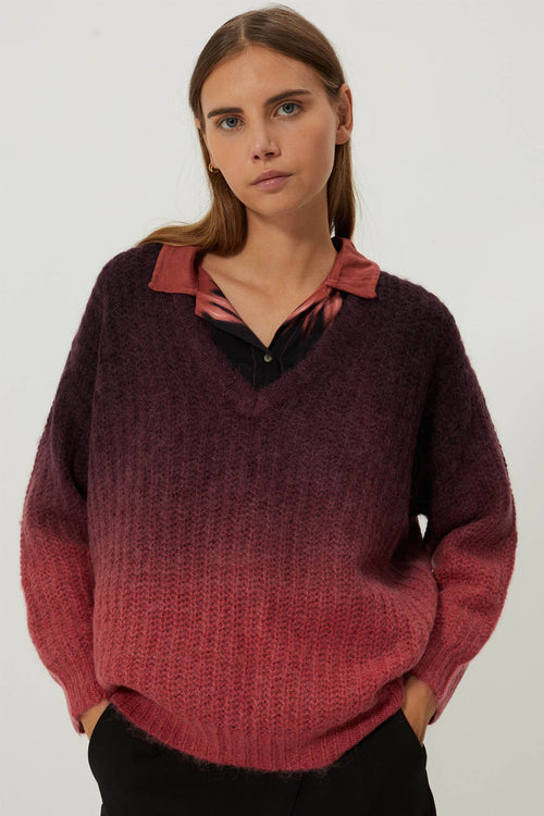 Melinda Sweater - Plum Deep Dye