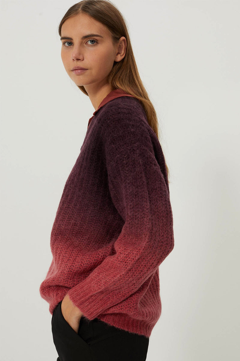 Melinda Sweater - Plum Deep Dye