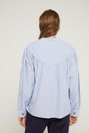 Blusa Noam - Rayas Azul Claro