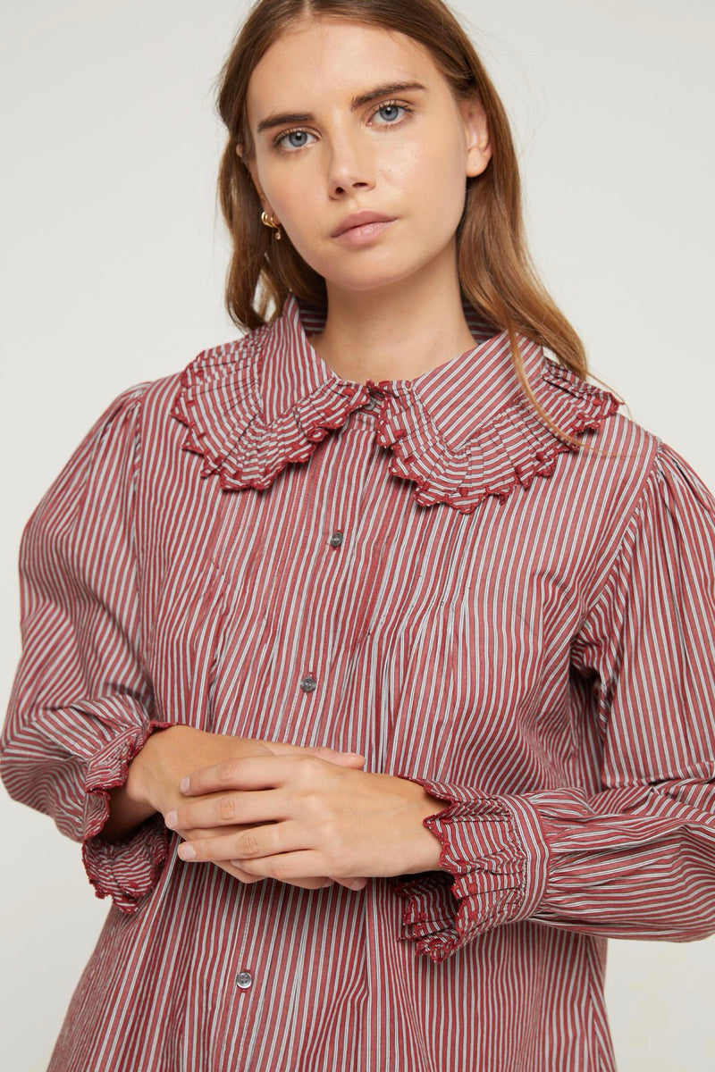 Chemise Novana - Wine Stripe