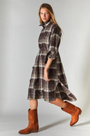 Orlia Dress - Brown