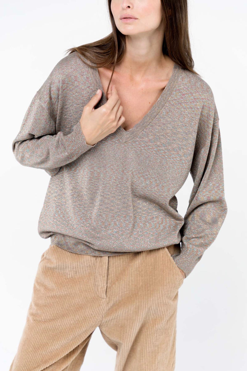 Soren sweater - Champagne Lurex