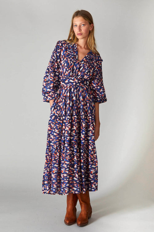 Robe Tiana - Ikat Print