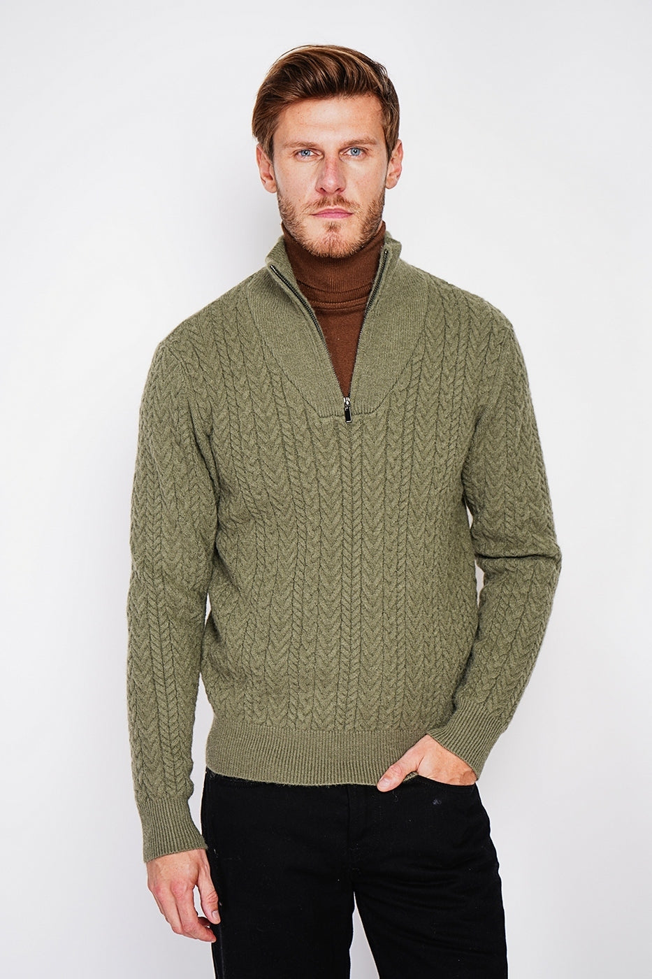 Maglione - Cachi - Uomo