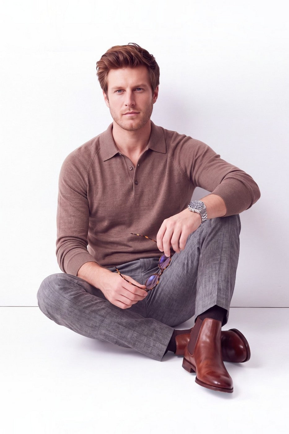 Maglione - Marrone - Uomo