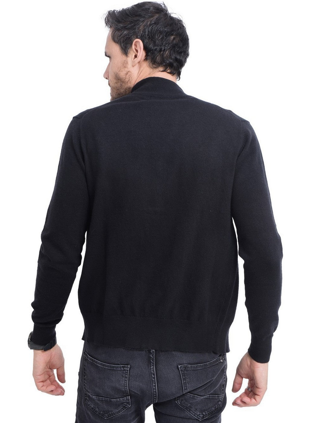 Cardigan - Nero - Uomo