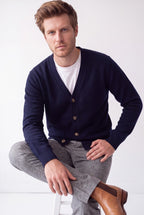 Cardigan - Blu notte - Uomo
