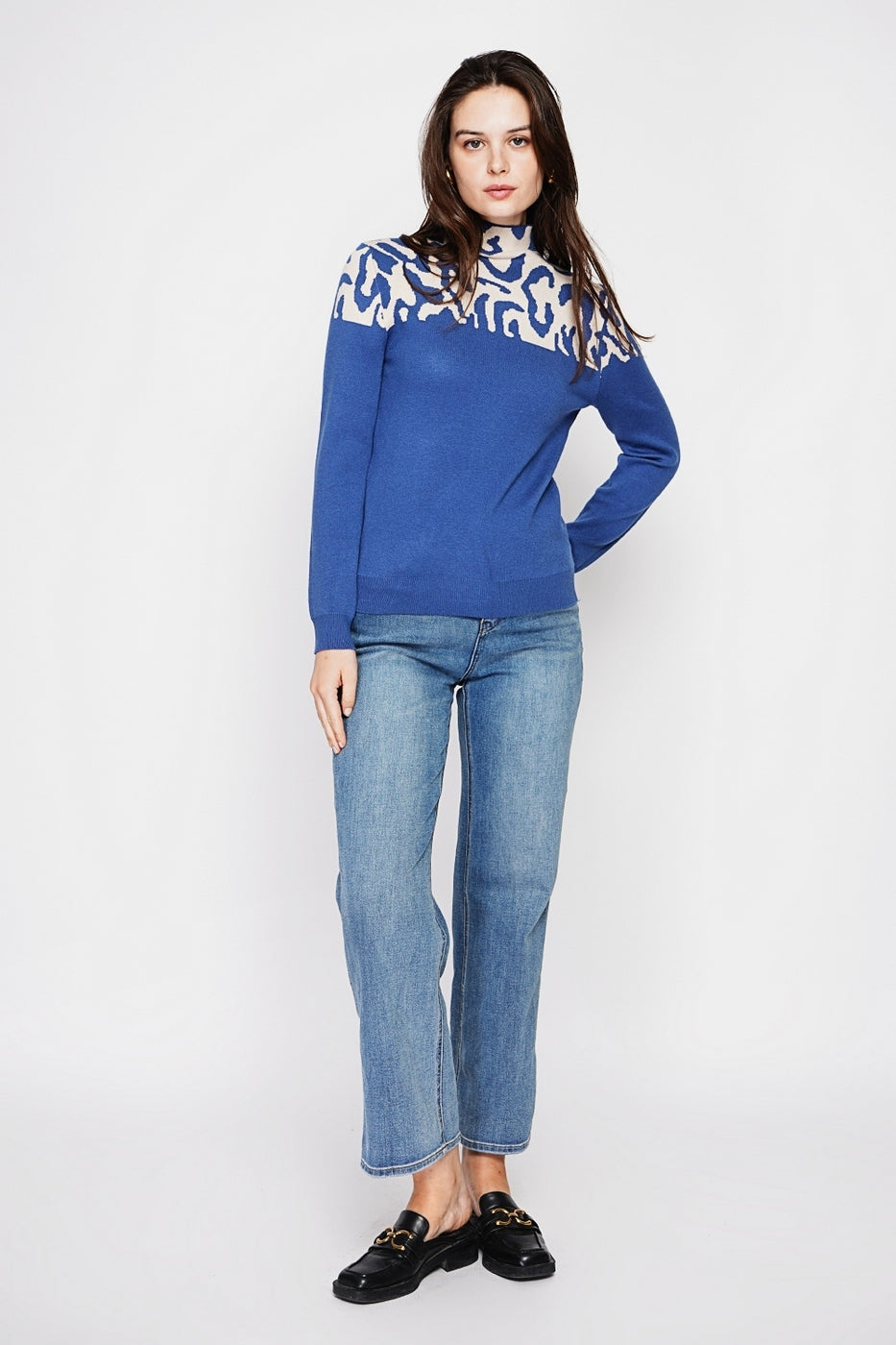 Maglione - Blu jeans - Donna