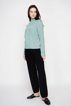 Oversized Two-Tone Jumper – Jade – Women’s