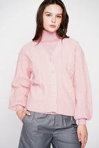 Cardigan - Rose Poudre - Femme