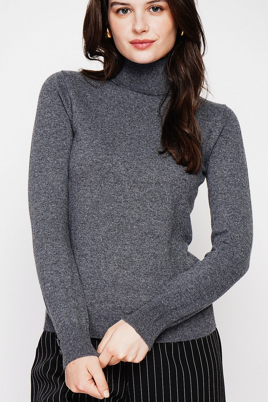 Pull Col Roulé – Loup – Femme