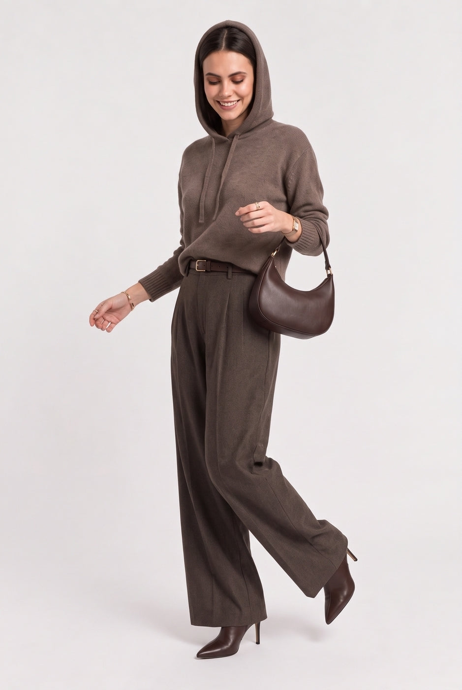 Maglione - Marrone - Donna