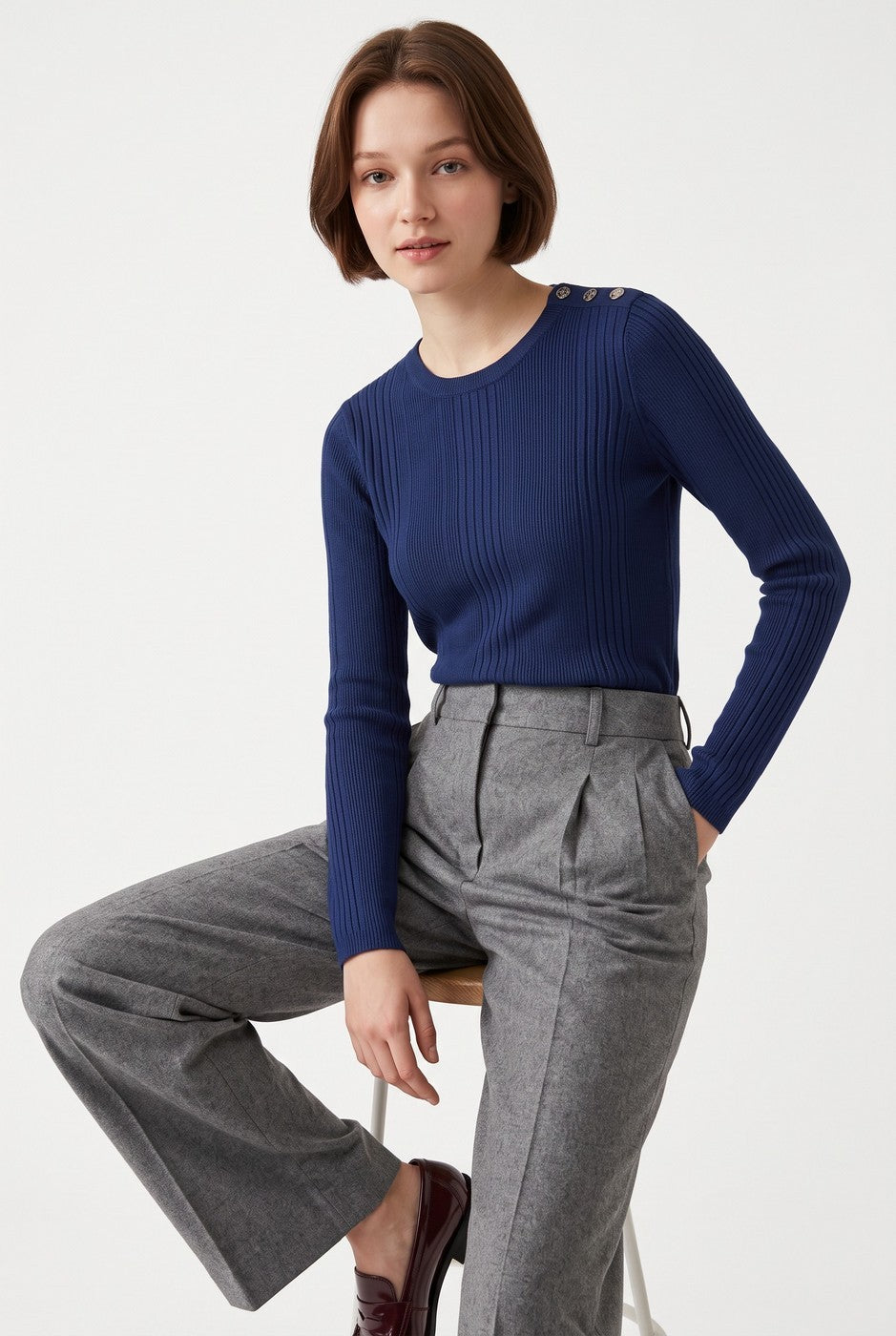 Maglione - Blu notte - Donna