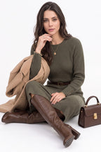 Women's dresses - Khaki