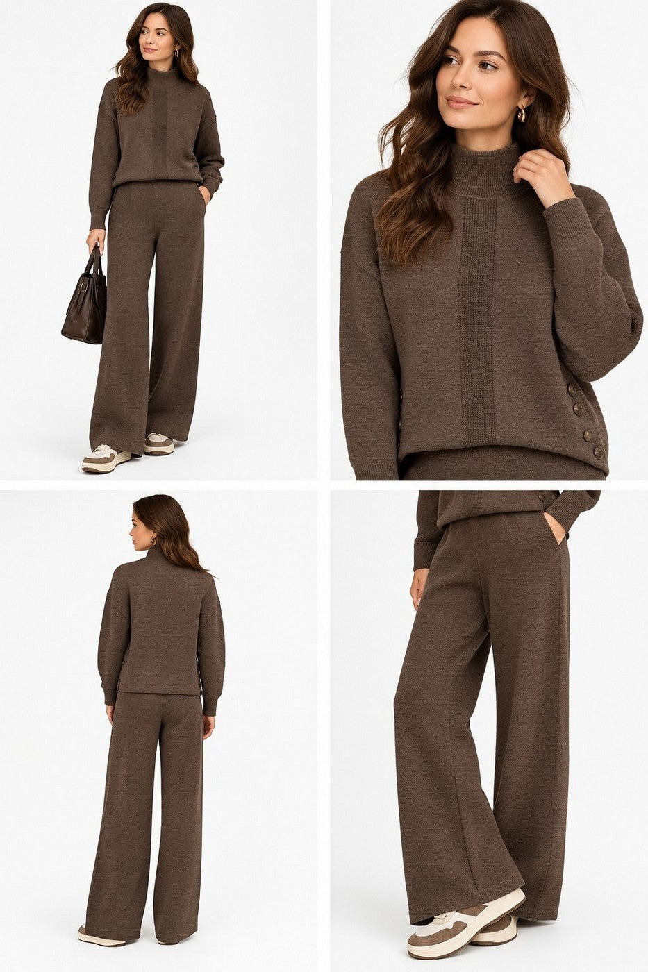 Pantalón - Café - Mujer