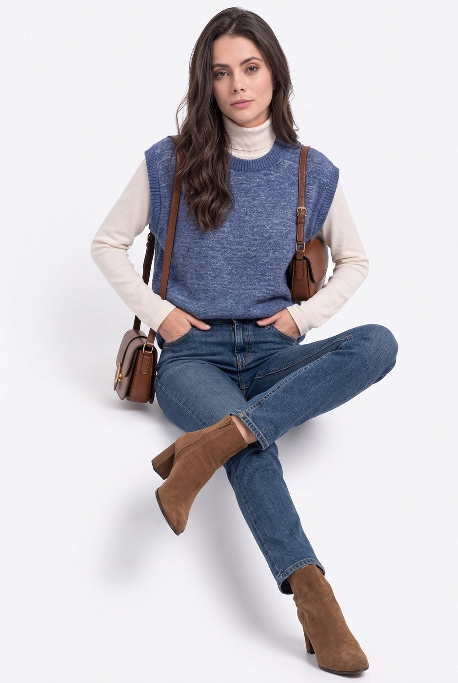 Maglione - Azzurro - Donna