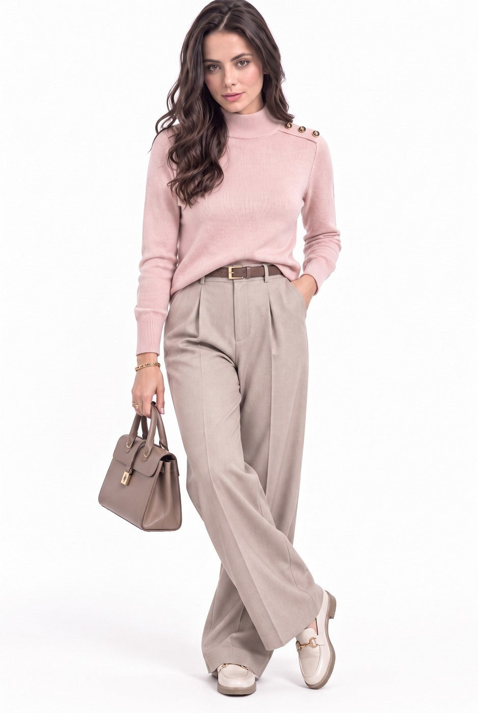 Jersey - Rosa empolvado - Mujer