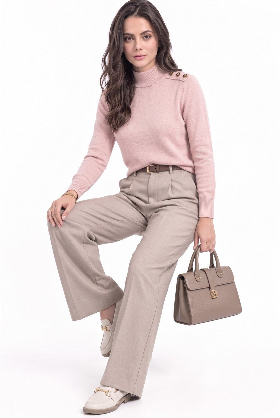 Jersey - Rosa empolvado - Mujer