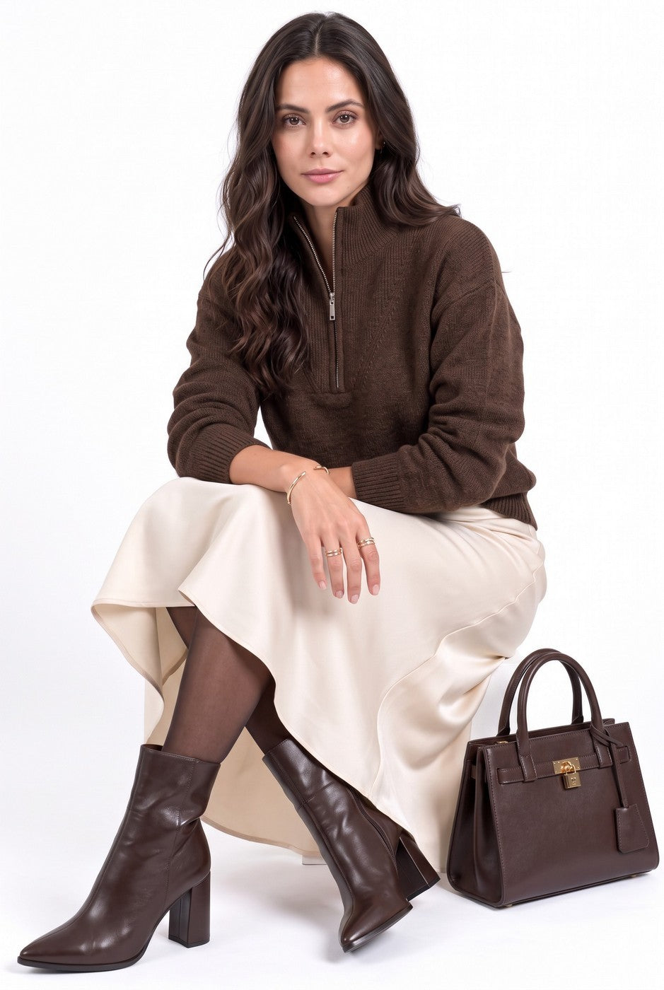 Jersey - Café - Mujer