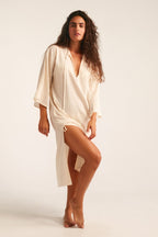 Robe Caftan Malte - Blanc
