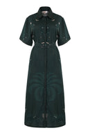 Robe Chiara - Khaki Palm Tree