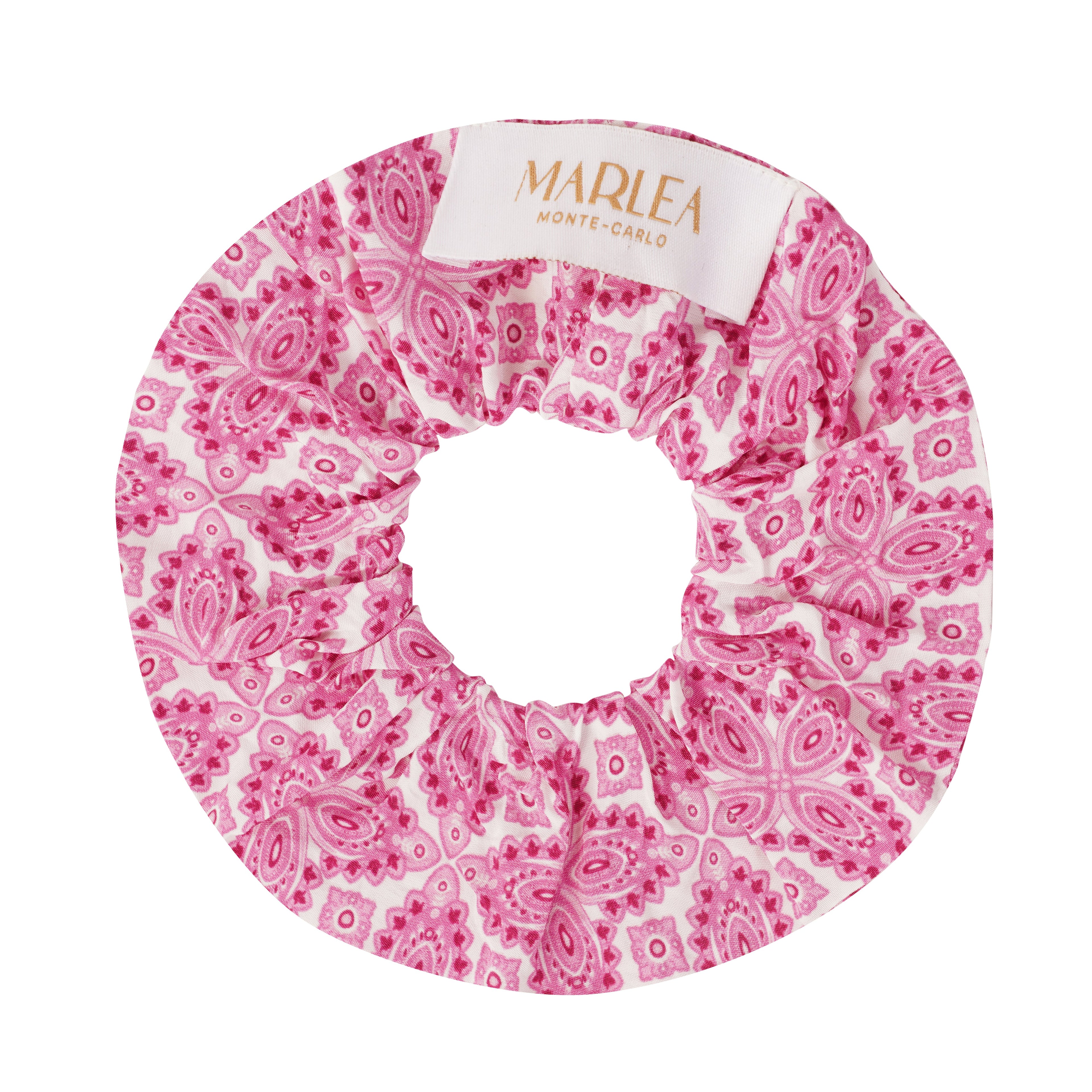 Pink Lotus Scrunchie