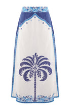 Falda Val - Blue Palm Tree