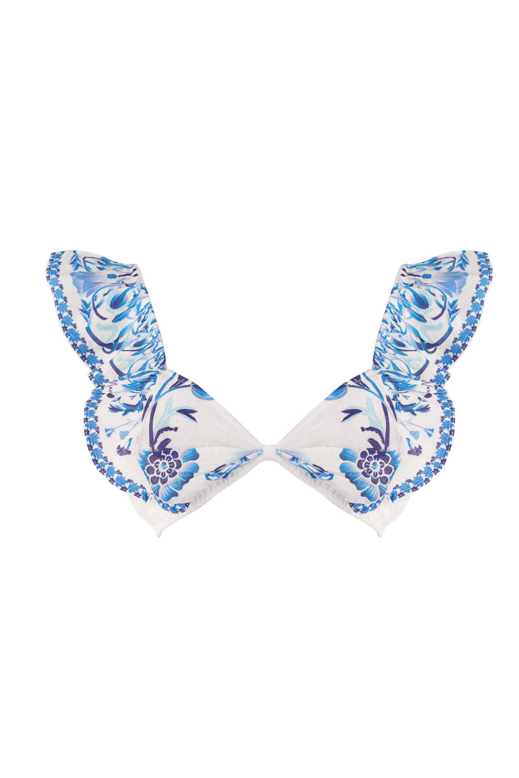 Zoe Top - Blue Palm Tree