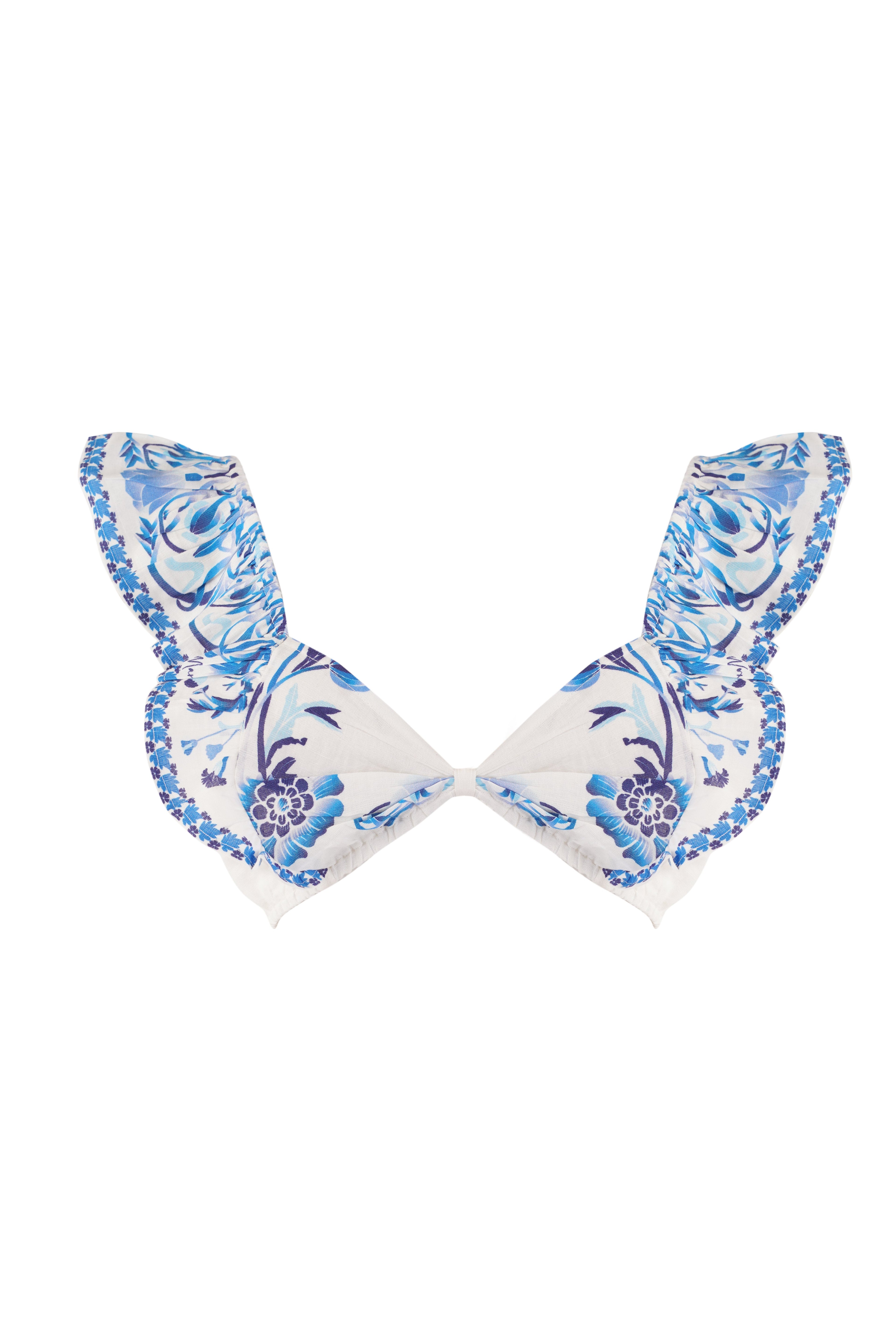 Zoe Top - Blue Palm Tree