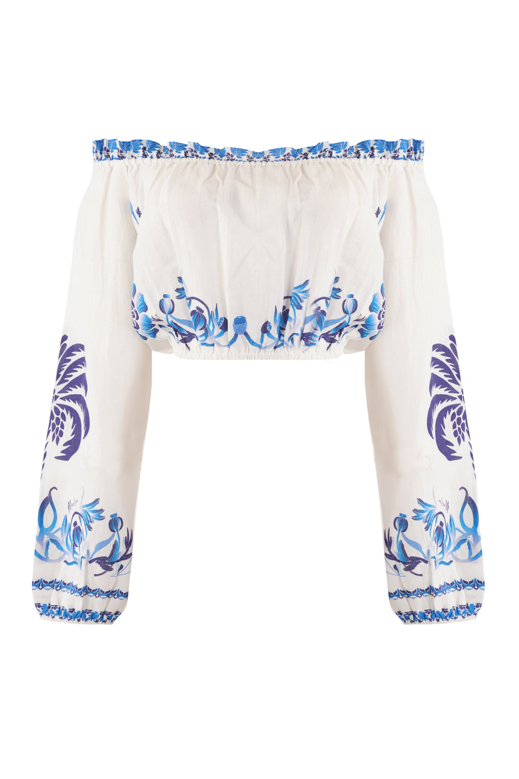 Rosa Top - Blue Palm Tree