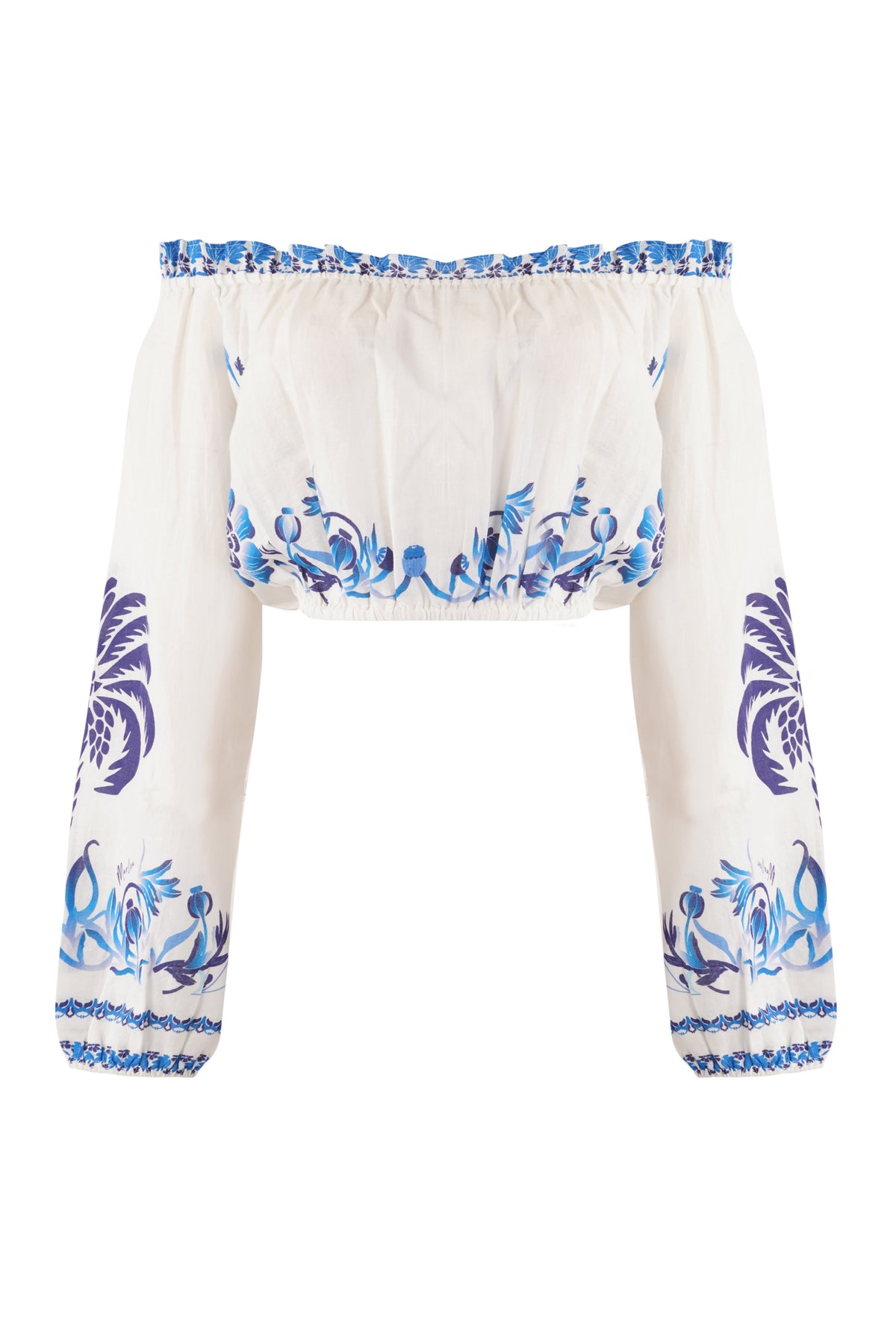Rosa Top - Blue Palm Tree