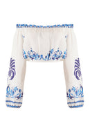 Top Rosa - Blue Palm Tree