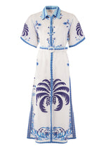 Vestido Chiara - Blue Palm Tree