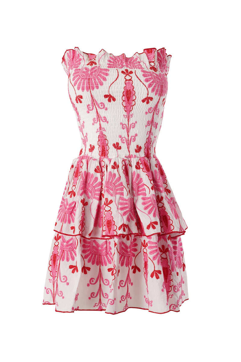 Robe Ines - Broderies Rose