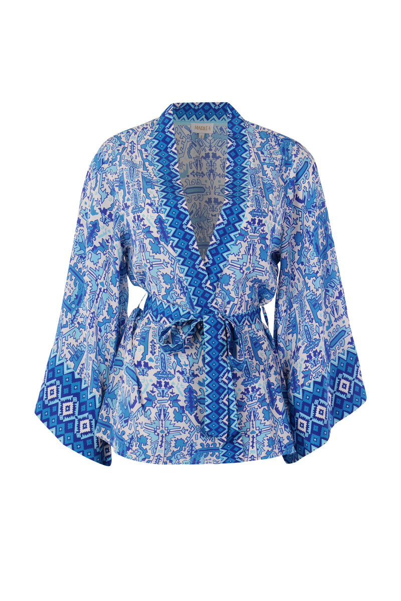 Kimono Dalia - Bleu Aztec