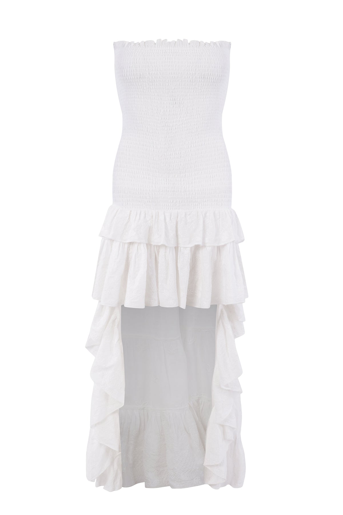 Livi Dress - White Embroidery