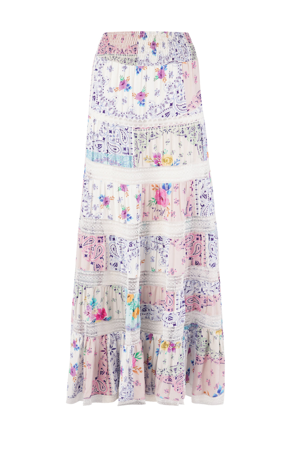 Falda Thea - Paisley Floral Patch