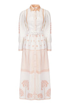 Vestido Carmela - Ivory Palm Tree
