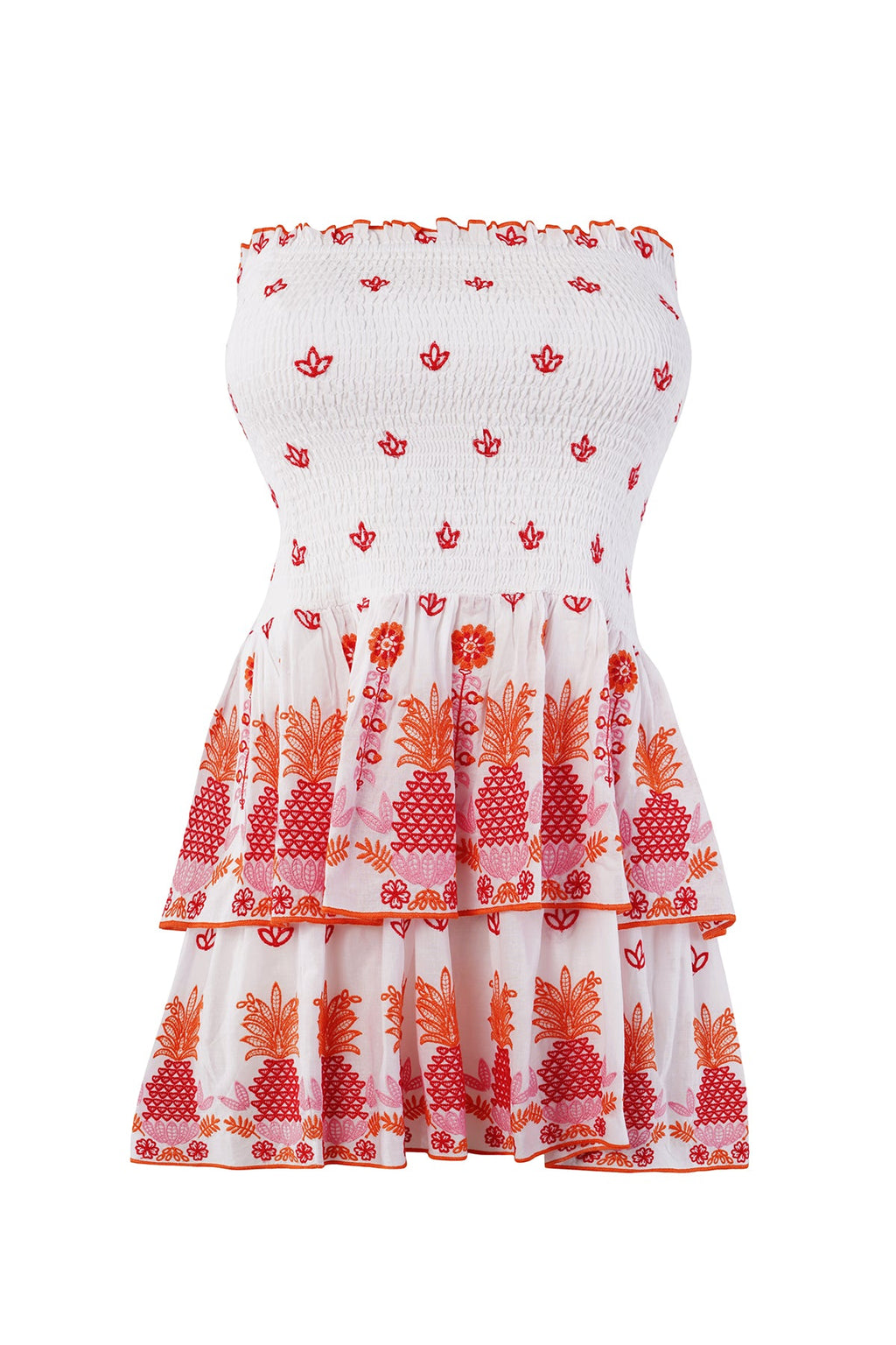 Ines Dress - Peach Pineapple